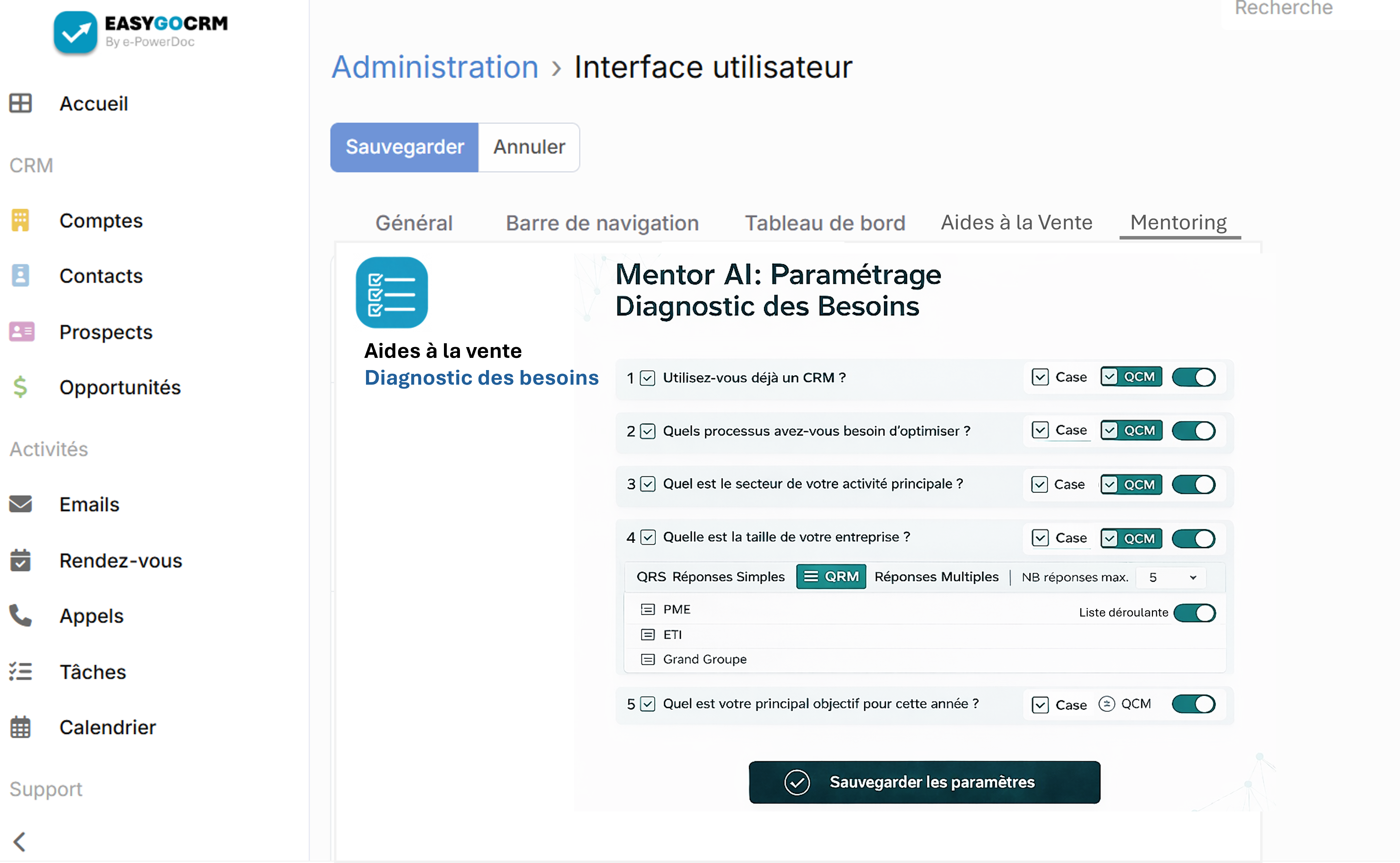 Back Office Diagnostic